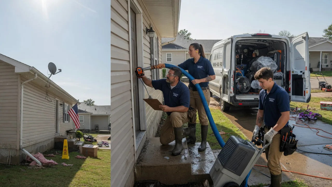 Ceiling Water Damage Restoration in Goodfield, IL near me